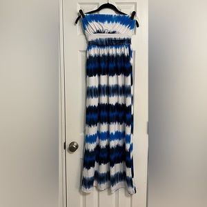 Beautiful striped maxi dress- perfect for resort or cruise wear!